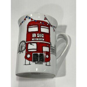 Elgate UK Ceramic Mug Red Telephone Booth Bridge London J46